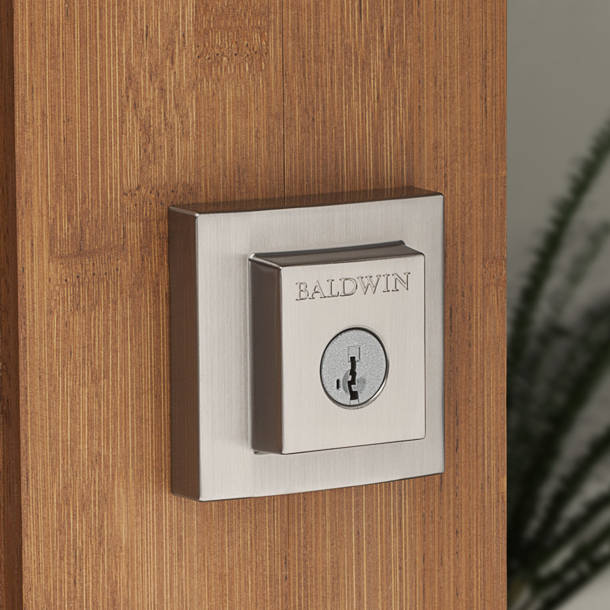 Baldwin Soho Handleset with Double Cylinder Deadbolt and Door Lever and